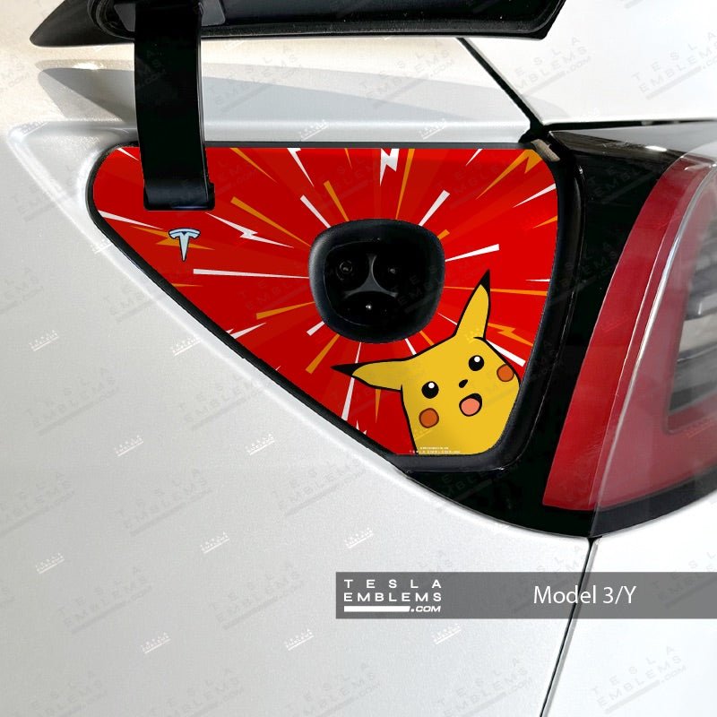 Surprise Pikachu Tesla Charge Port Wrap | Model Y