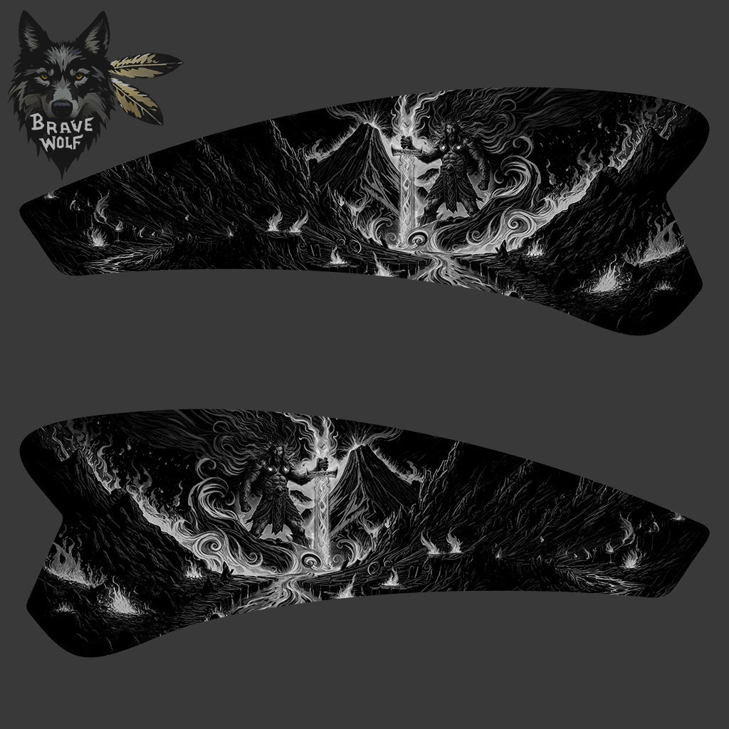 "Surtr" (B&W) Tank Decal Set for Indian Powerplus lineup