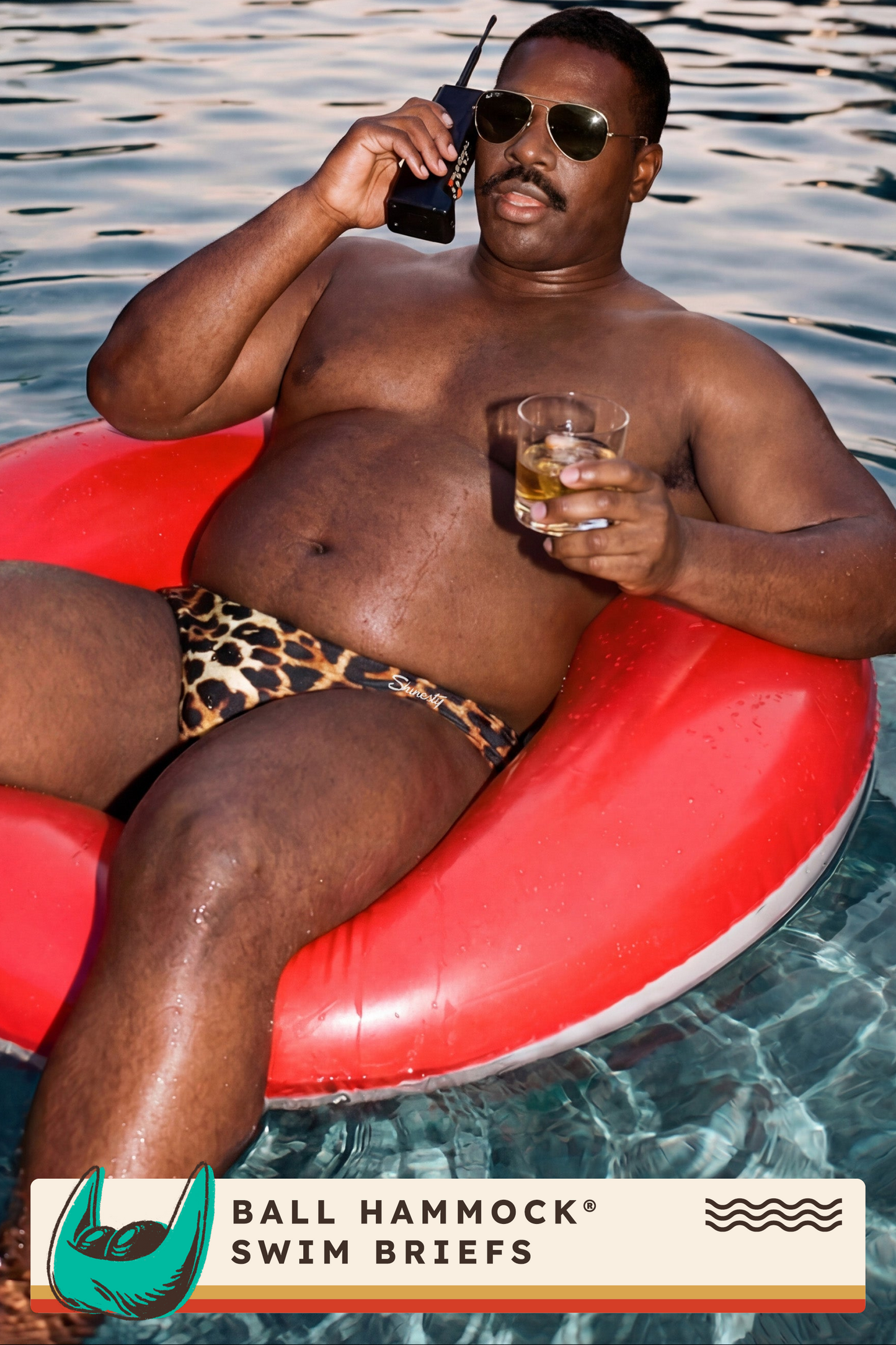 The Hot Spots | Leopard Ball Hammock® Pouch Swim Briefs