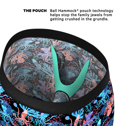 The Swollen Tentacles | Octopus Long Leg Ball Hammock® Pouch Underwear With Fly