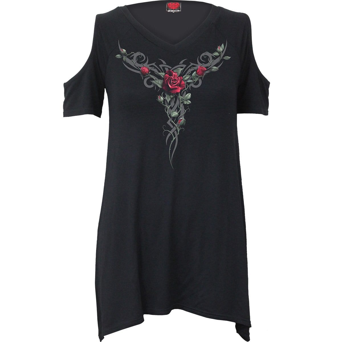 TRIBAL ROSE - Cold Shoulder Goth Bottom Top