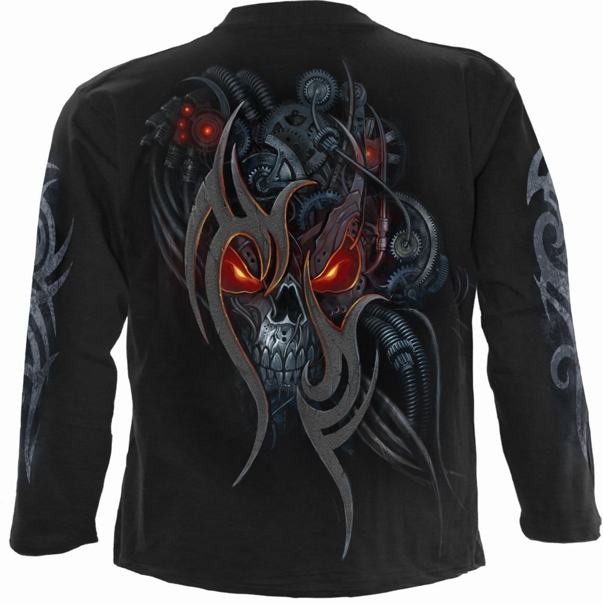 STEAMPUNK SKULL - Longsleeve T-Shirt Black