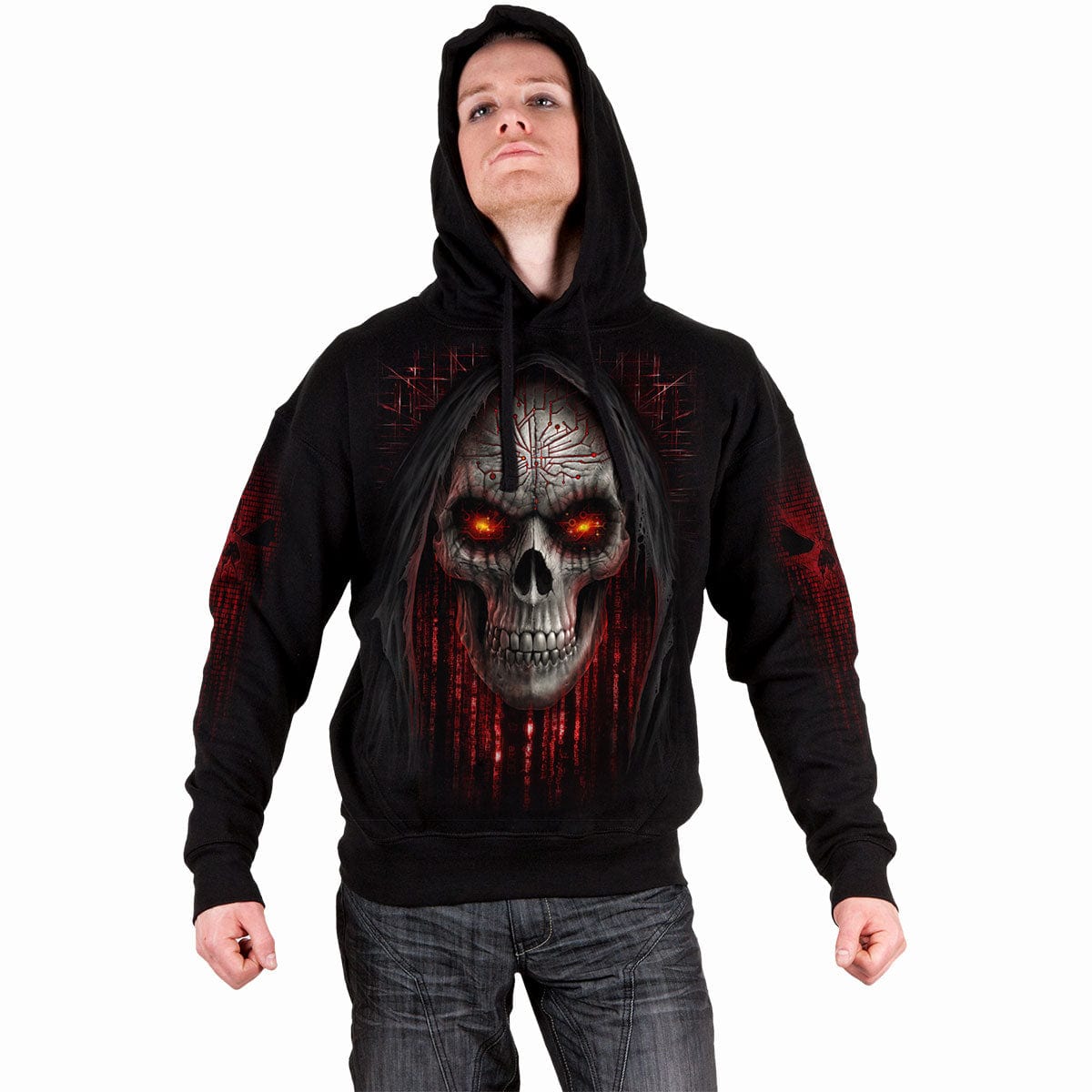 CYBER DEATH - Hoody Black