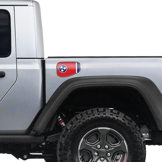 Tennessee State Flag Gas Cap Decal for JT or Gladiator