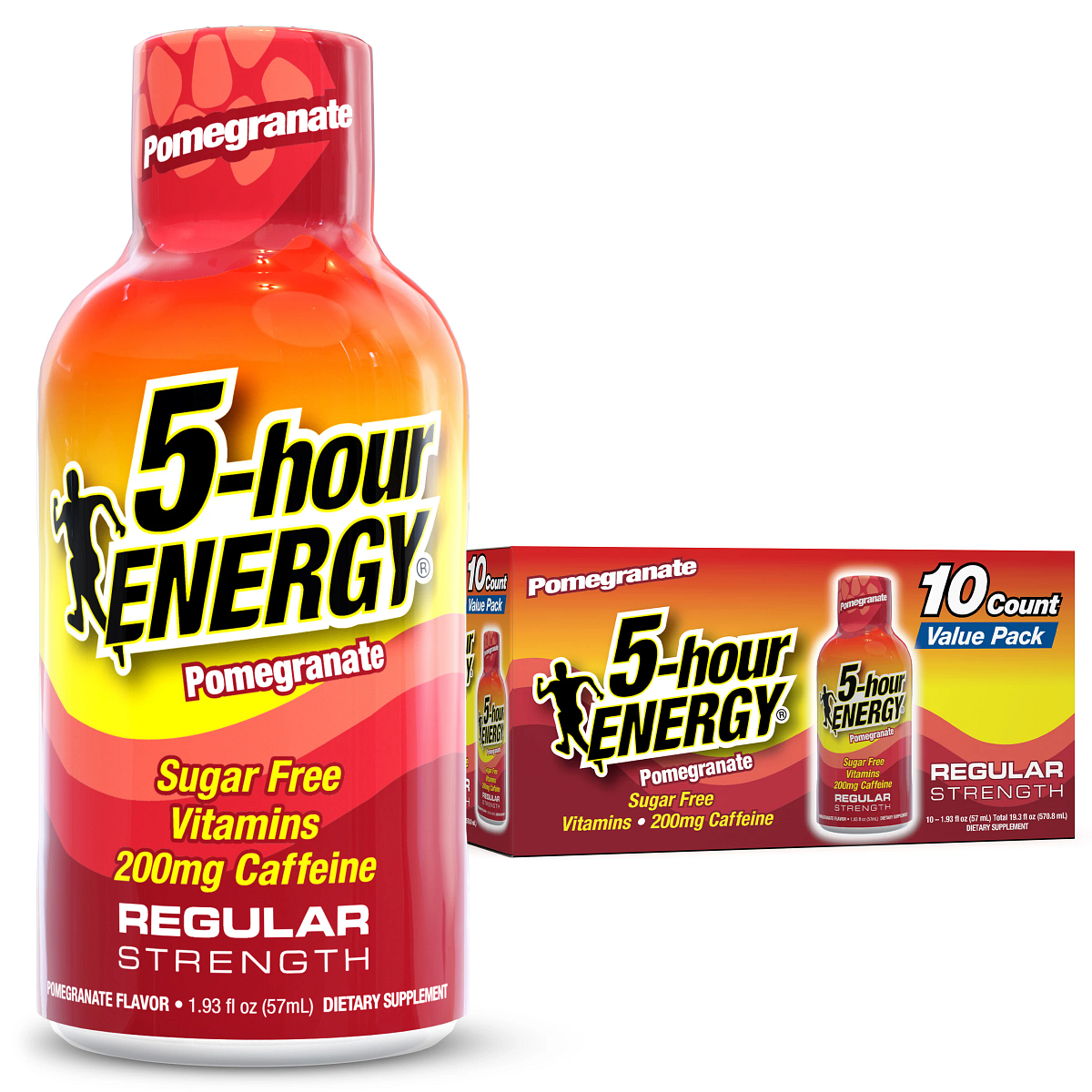 Pomegranate Flavor Regular Strength 5-hour ENERGY Shots
