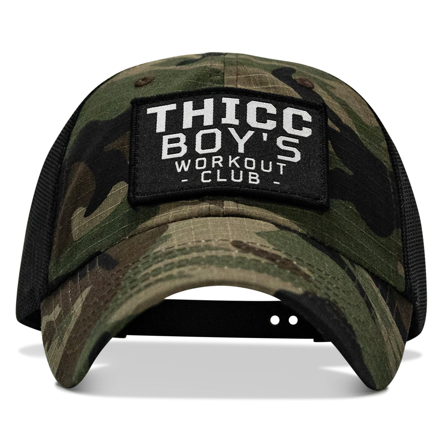 Ripstop Thicc Boys Workout Club Patch Tactical Ripstop Mesh Snapback Hat