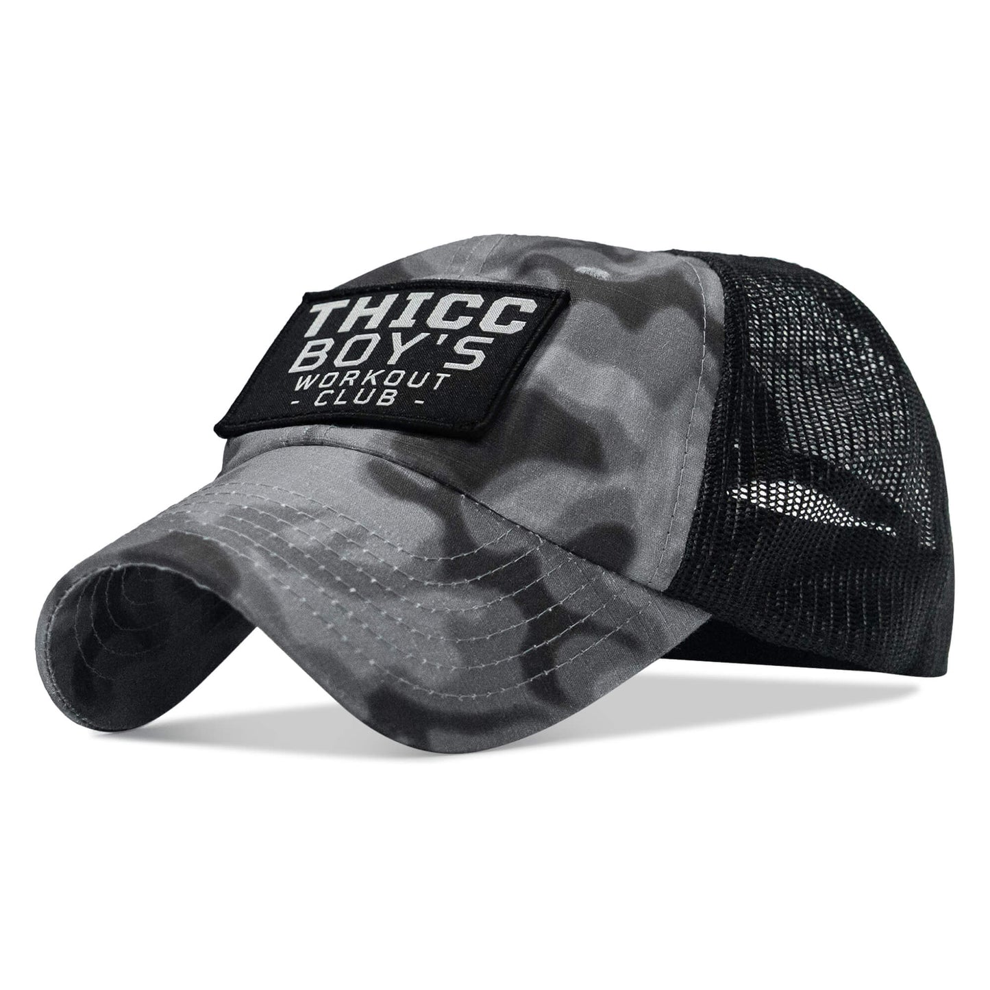 Ripstop Thicc Boys Workout Club Patch Tactical Ripstop Mesh Snapback Hat