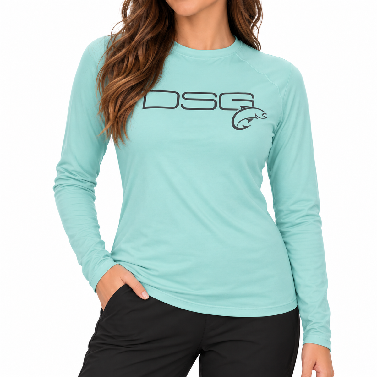Solid Long Sleeve Performance Fishing Shirt - UPF 50+