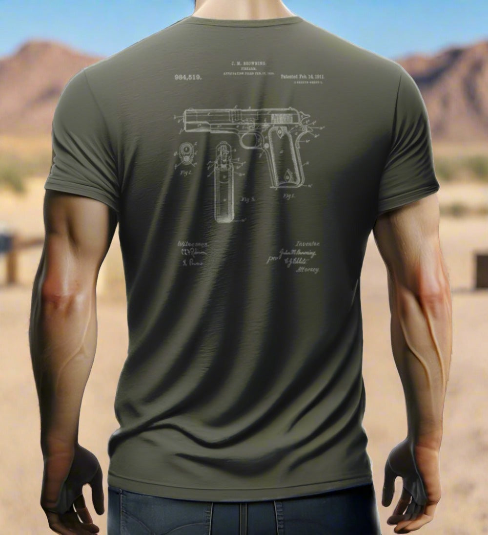 Browning 1911 Patent T-Shirt