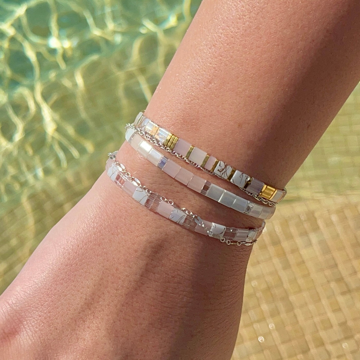 TOTALLY CHIC - Beaded Bracelets - Set of 3