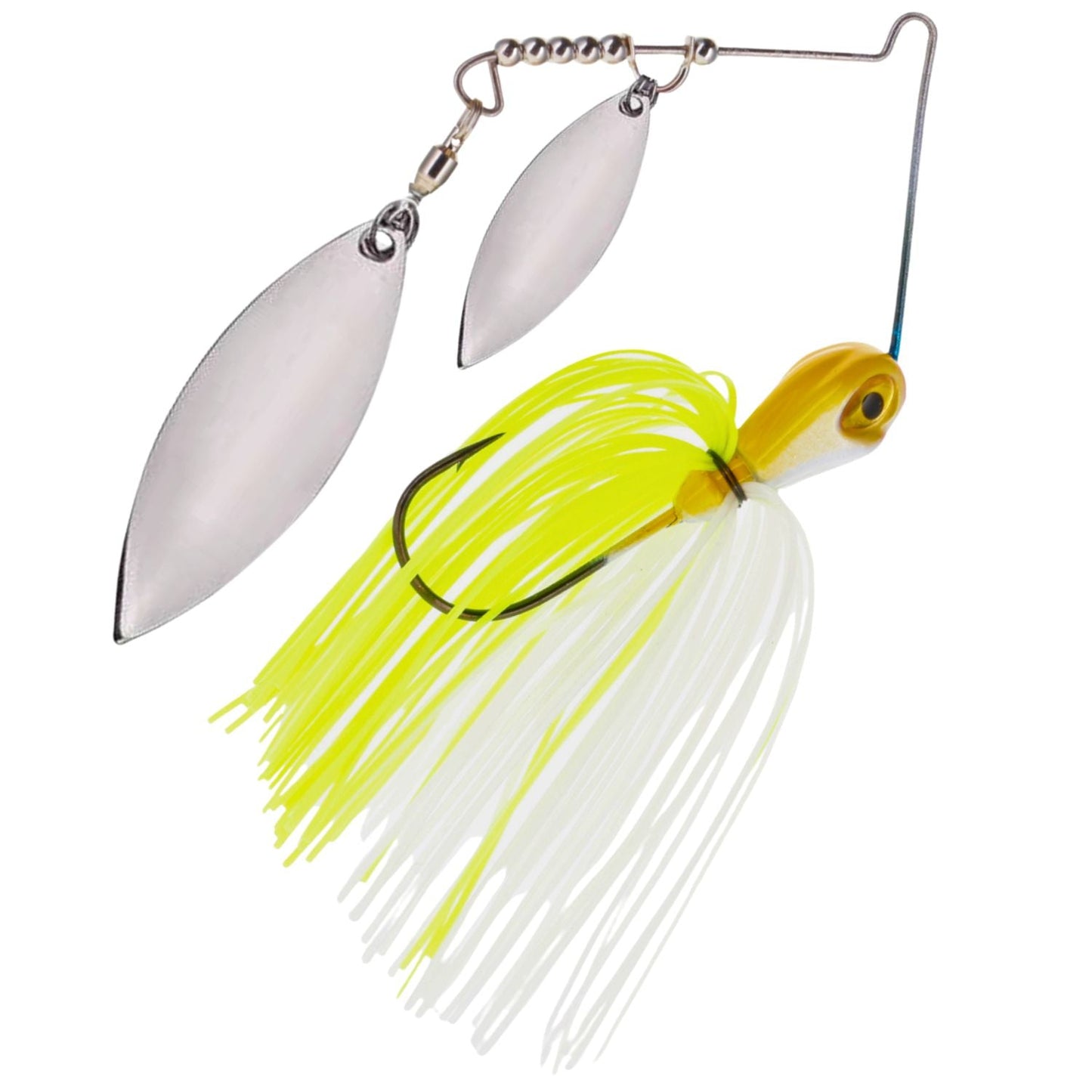 Reaction Tackle Tungsten Spinnerbait Jigs – 2-Pack, Double Willow Blade - New