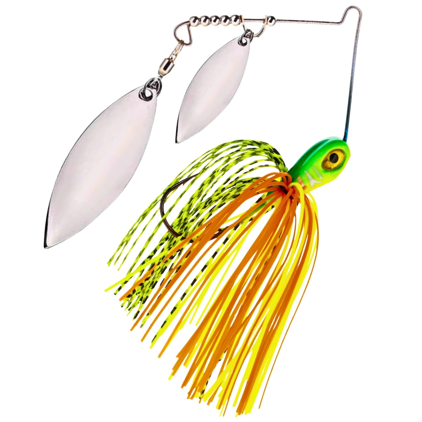 Reaction Tackle Tungsten Spinnerbait Jigs – 2-Pack, Double Willow Blade - New