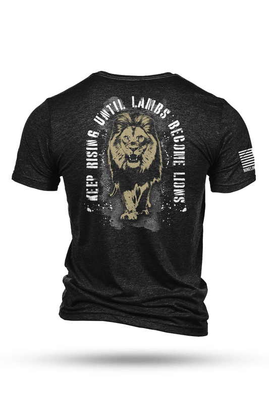 Men's Tri-Blend T-Shirt - Lambs Become Lions