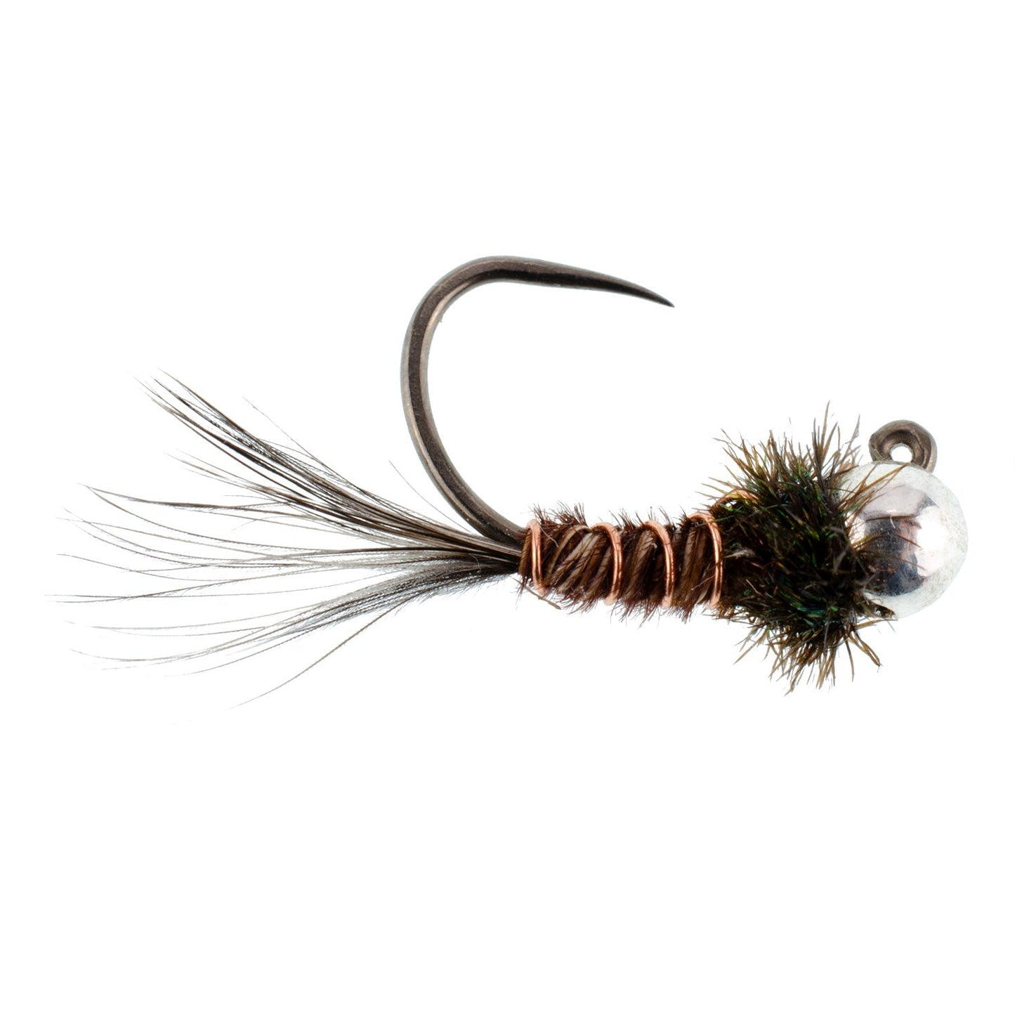 Tungsten Pheasant Tail Tactical Jig Euro Nymphing Fly - 6 Flies Size 16