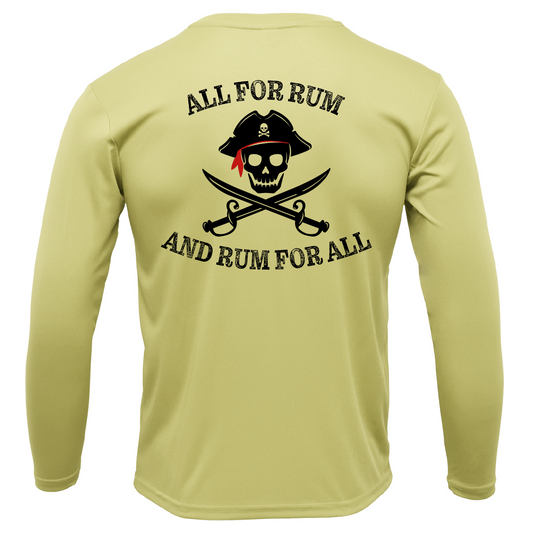Florida Freshwater Born "All For Rum and Rum For All" Girl's Long Sleeve UPF 50+ Dry-Fit Shirt