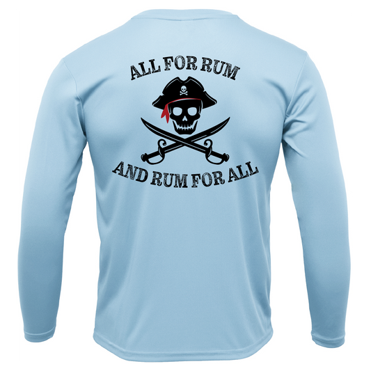 Tampa Bay, FL "All For Rum and Rum For All" Men's Long Sleeve UPF 50+ Dry-Fit Shirt