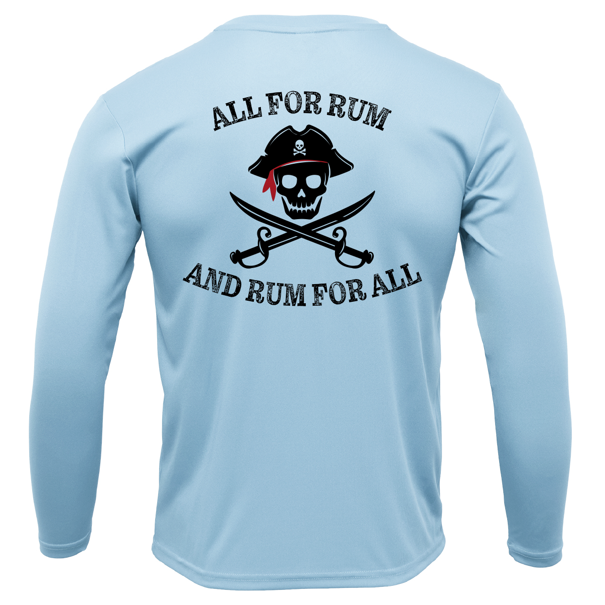 Texas Freshwater Born "All For Rum and Rum For All" Girl's Long Sleeve UPF 50+ Dry-Fit Shirt