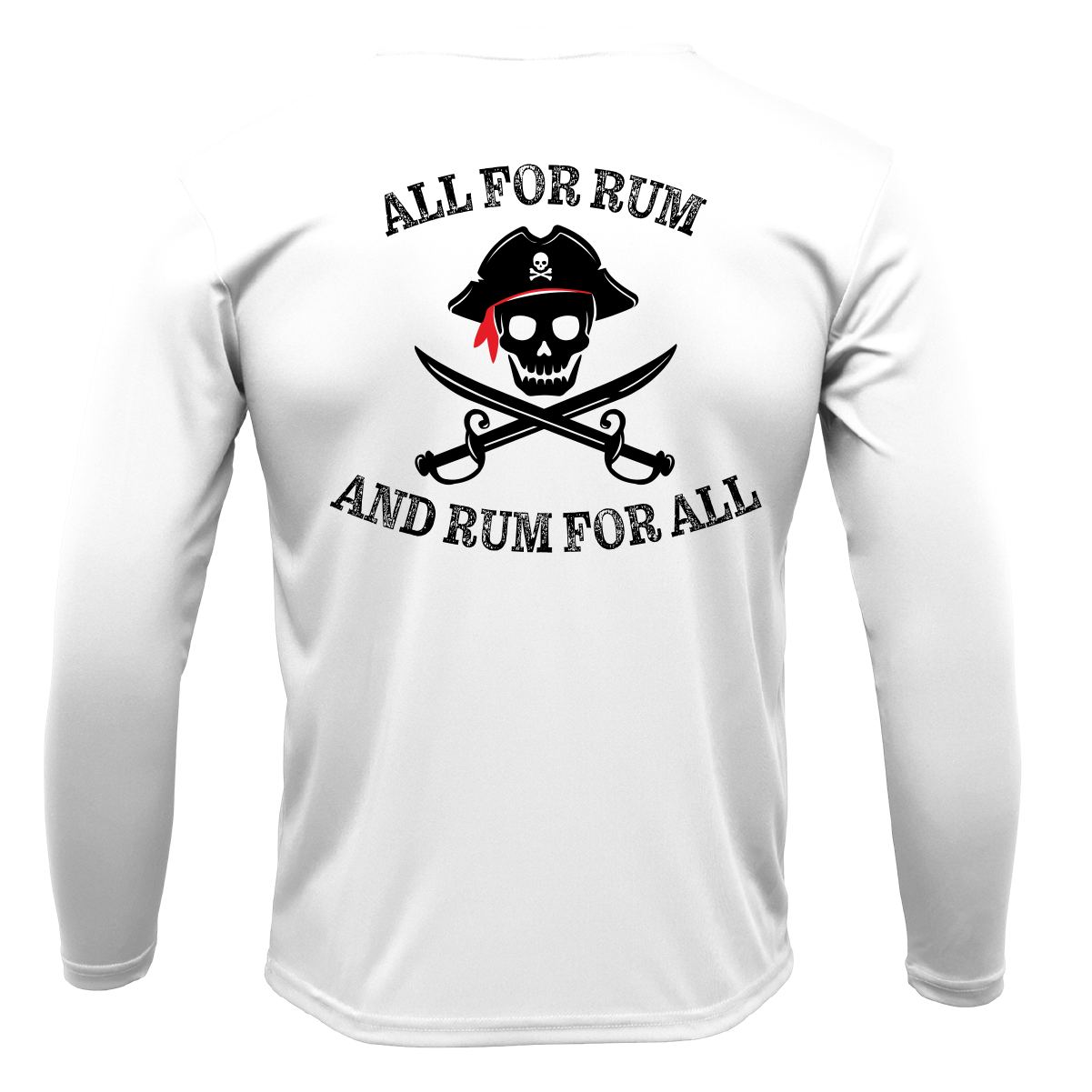 Saltwater Born "All for Rum and Rum for All" Long Sleeve UPF 50+ Dry-Fit Shirt