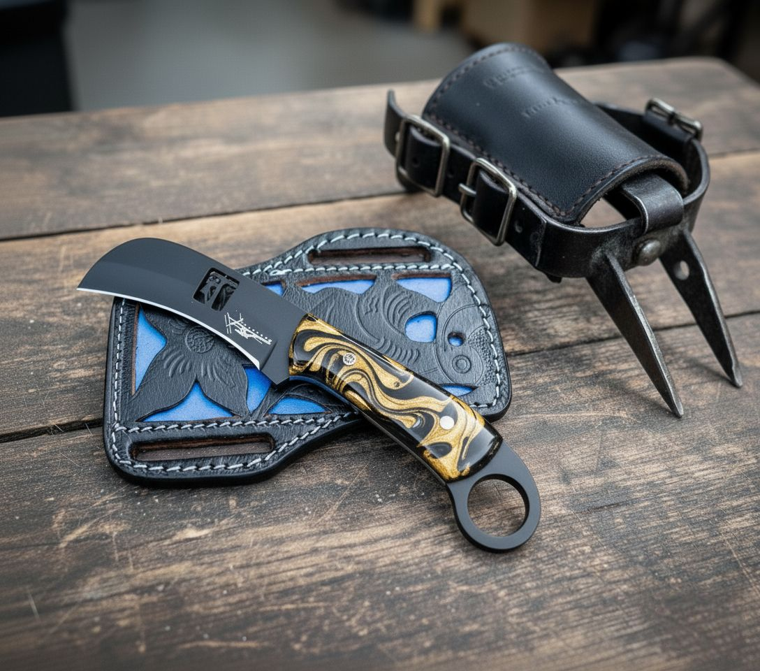 Lineman Knife Hawkbill 2 for 1 #003