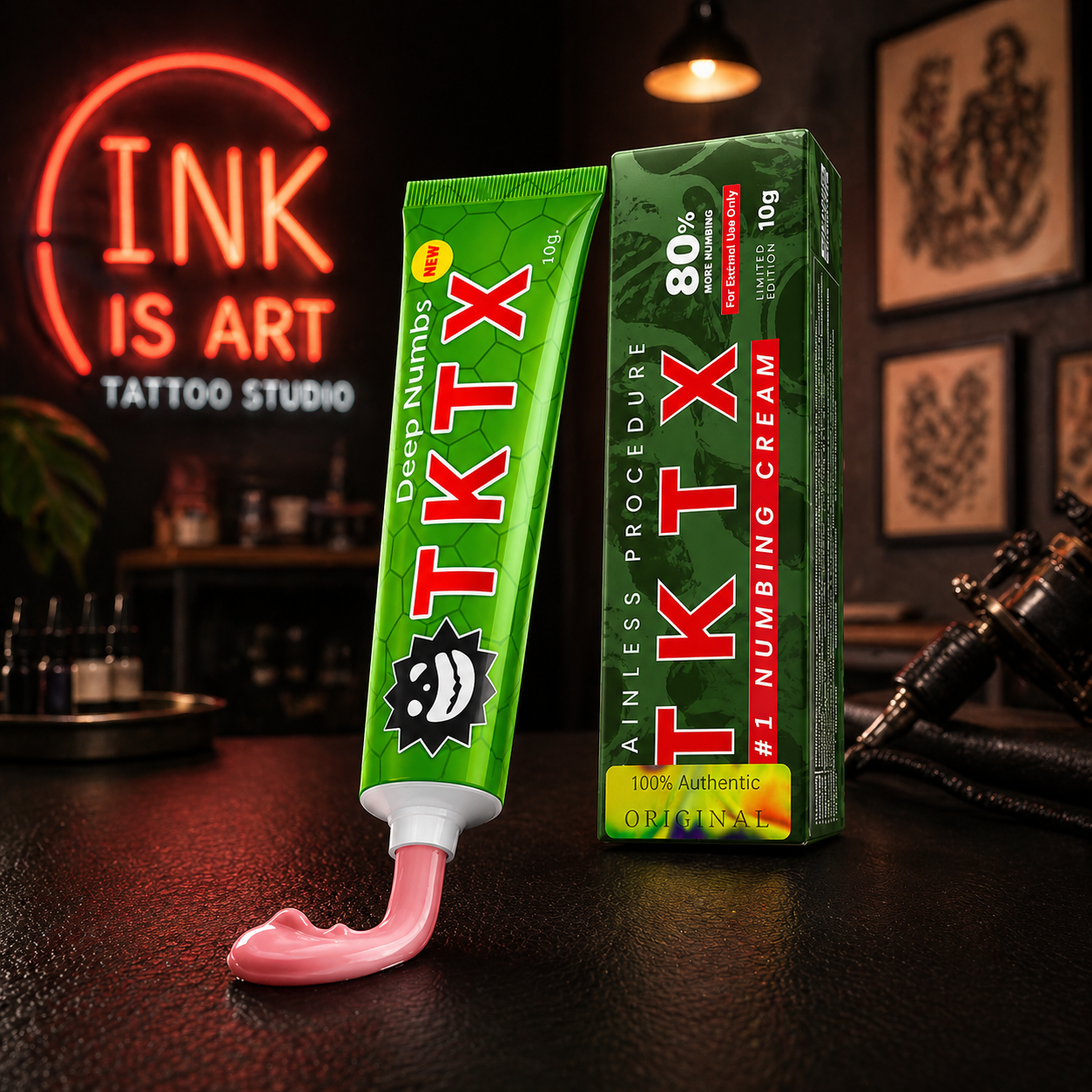 Green Tattoo Numbing Cream - 80% Limited Edition