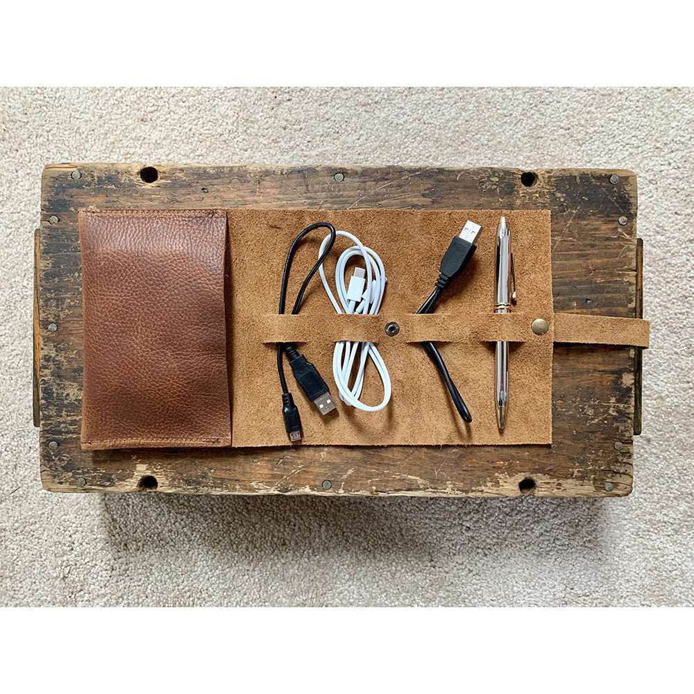 Leather Tech Organizers - Bison Leather