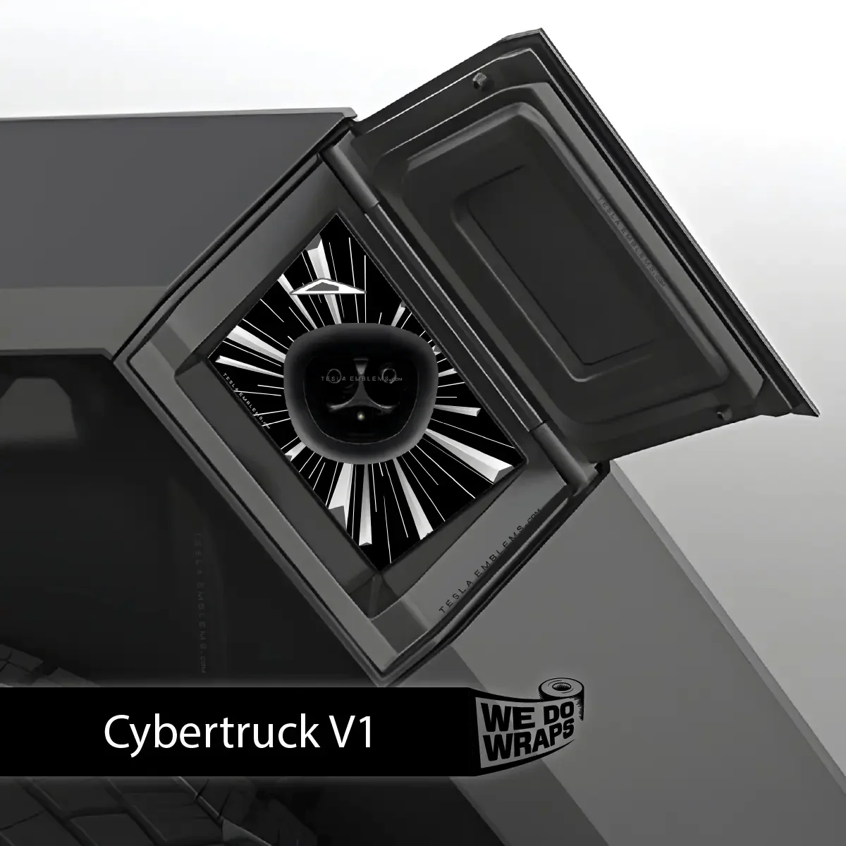 Ludicrous Performance Mode Tesla Charge Port Wrap | Cybertruck