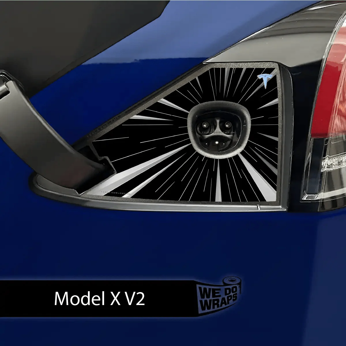 Ludicrous Performance Mode Tesla Charge Port Wrap | Model X