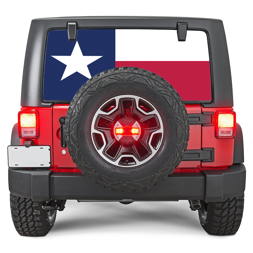 Texas State Flag Rear Window Decal