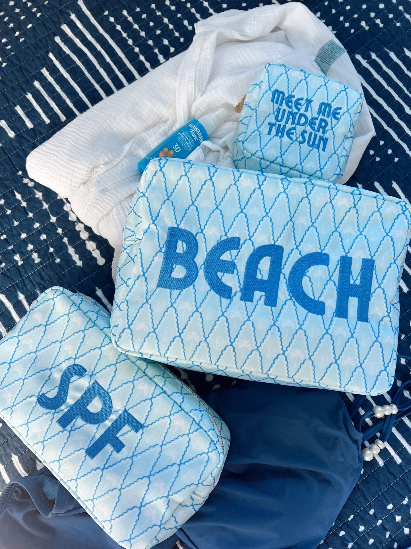 Beach - Blue Palms XL Bag