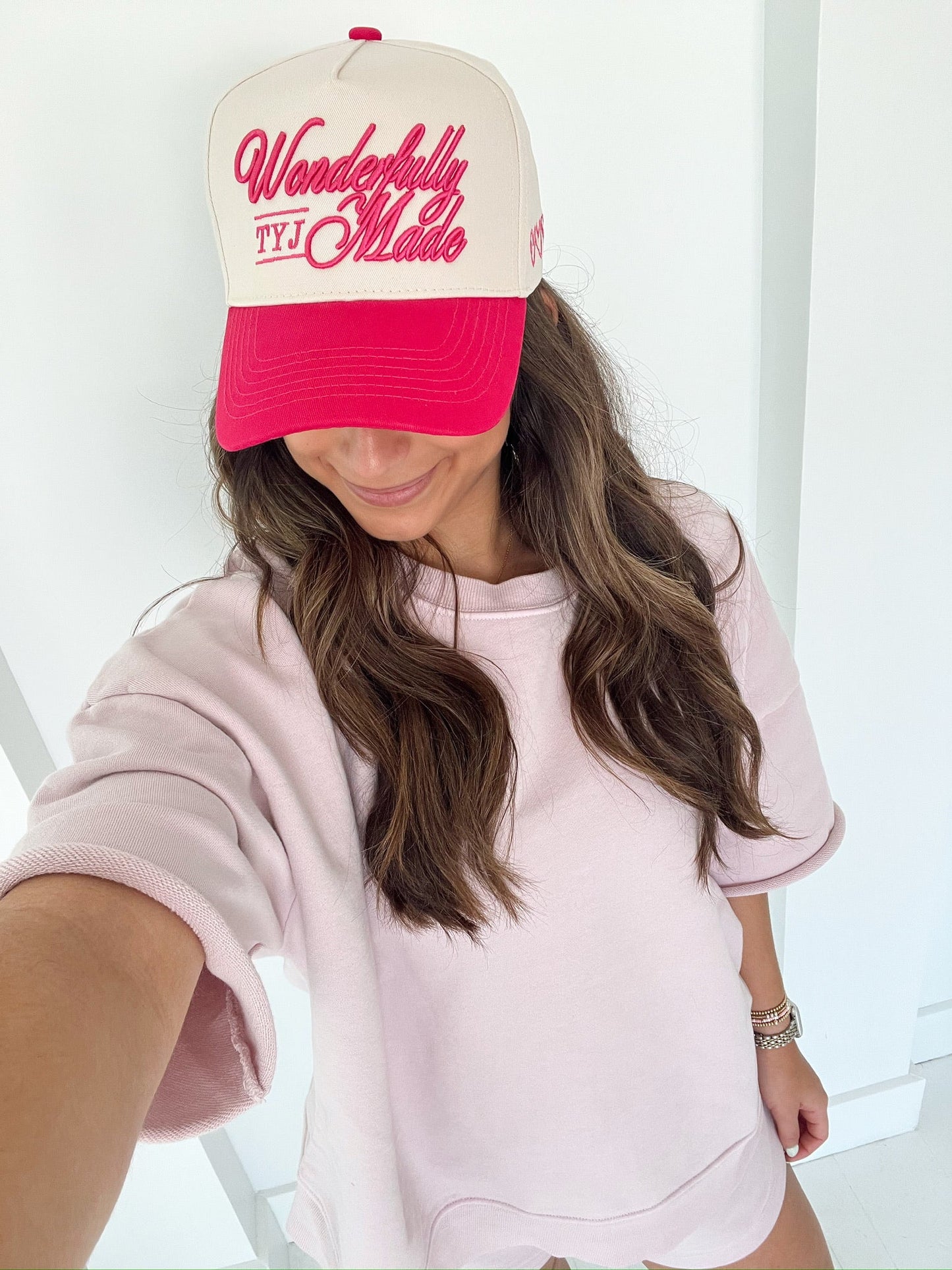 Wonderfully Made - Hot Pink Vintage Trucker Hat