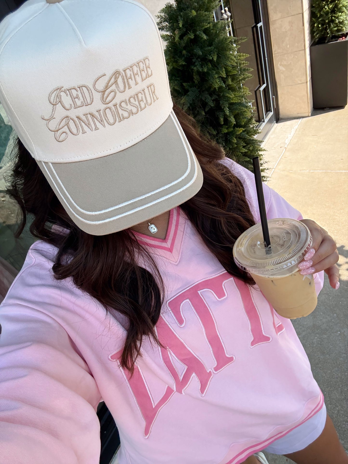 Iced Coffee Connoisseur - Tan Vintage Trucker Hat