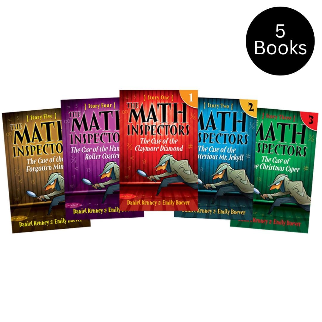 The Math Inspectors (Books 1-5) - Math Chapter Book Bundle