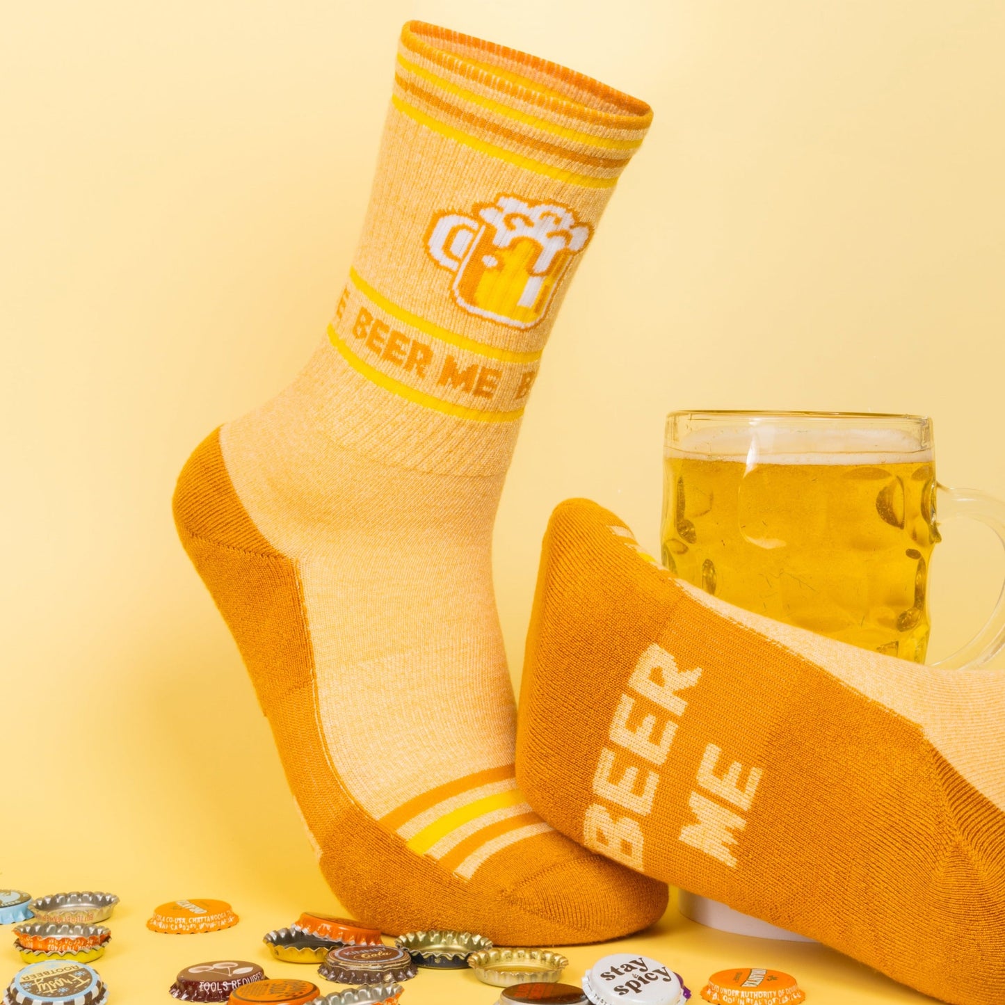 The Barley Pop | Beer Heel Hammock™ Crew Socks