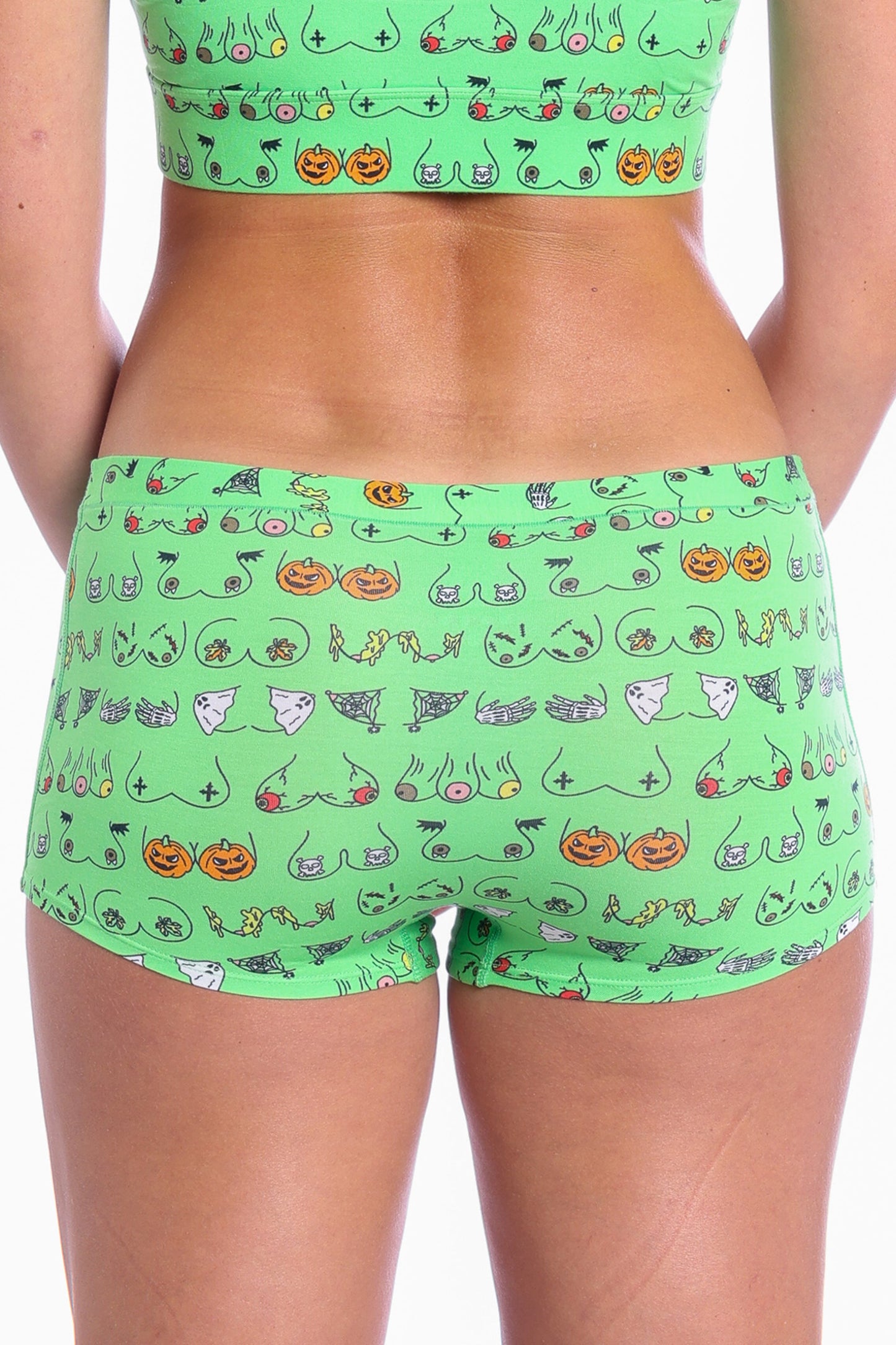 The Haunted Honkers | Halloween Bust Modal Boyshort Underwear