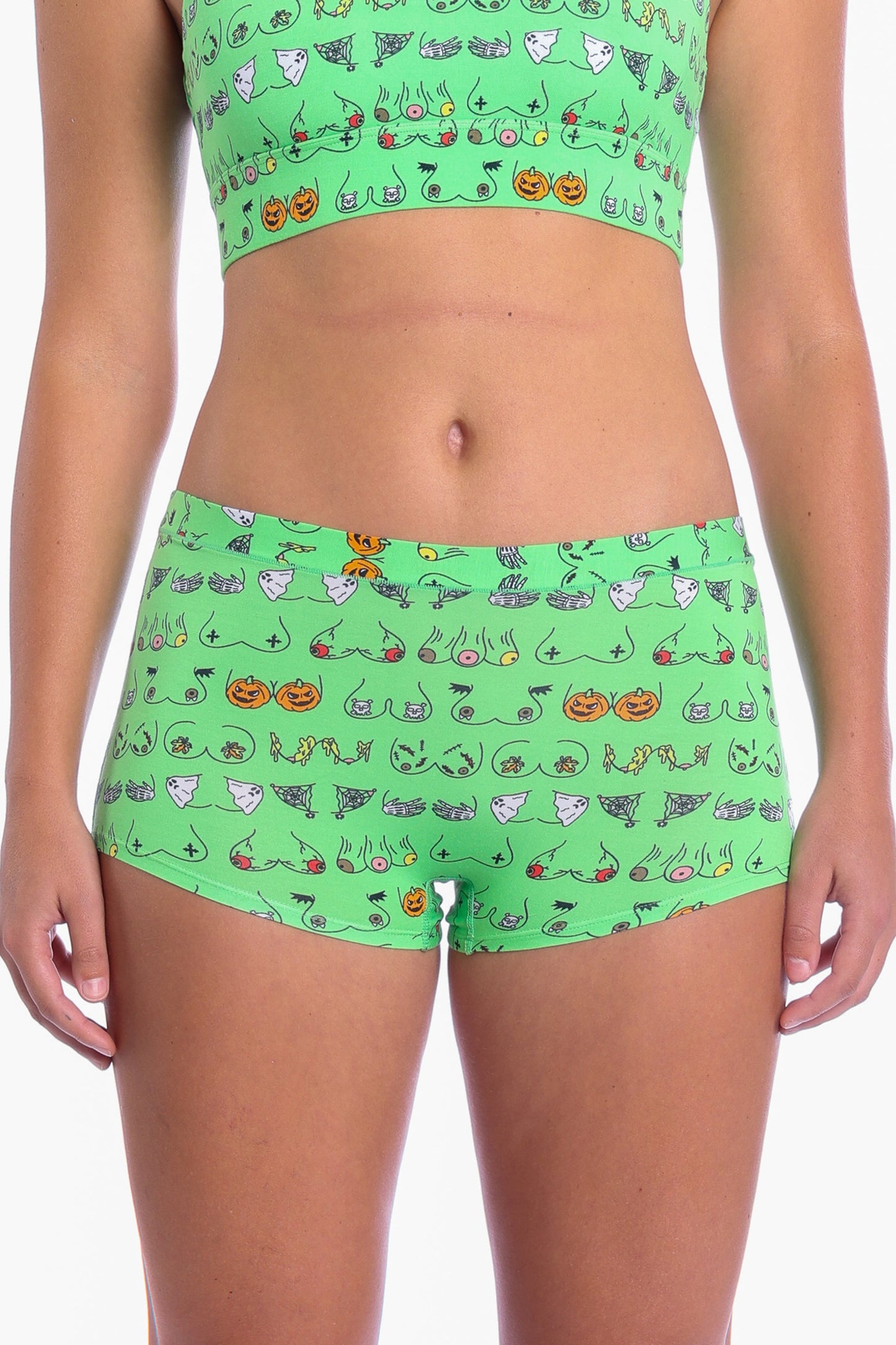 The Haunted Honkers | Halloween Bust Modal Boyshort Underwear