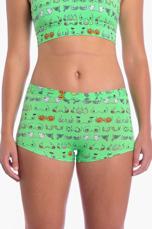The Haunted Honkers | Halloween Bust Modal Boyshort Underwear