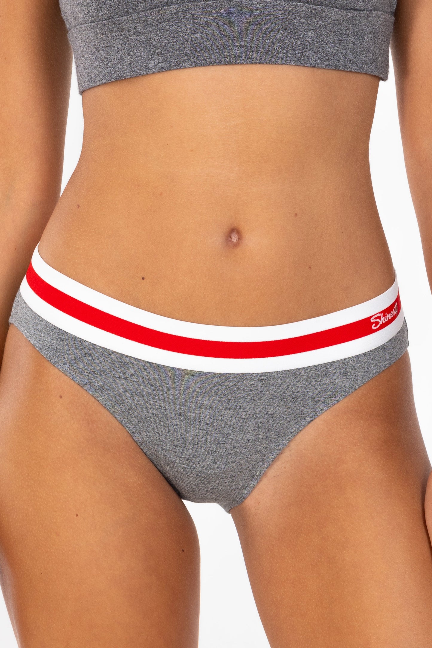 The Koala Camo | Dark Heather Grey Modal Bikini Underwear with Waistband