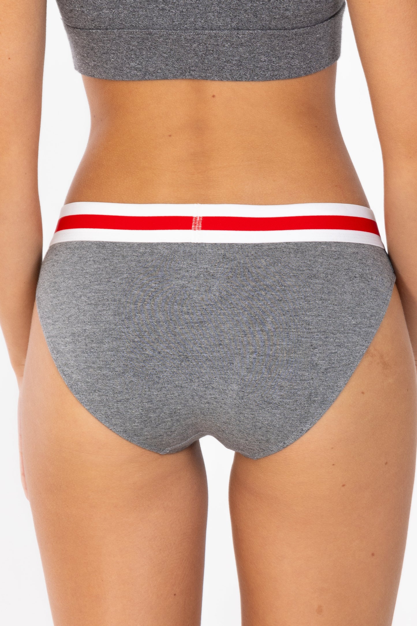 The Koala Camo | Dark Heather Grey Modal Bikini Underwear with Waistband