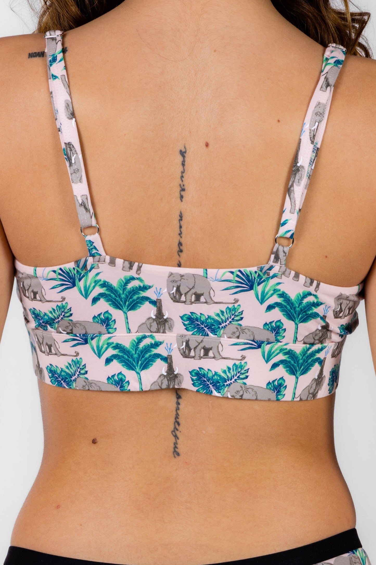 The Maximus | Tropical Elephants Boob Hammock™ Scoop Bralette