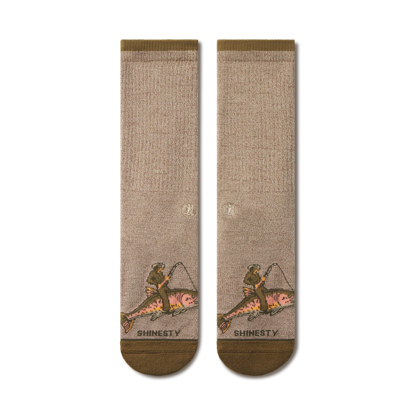 The Rowdy Angler | Fish Cowboy Heel Hammock™ Crew Socks