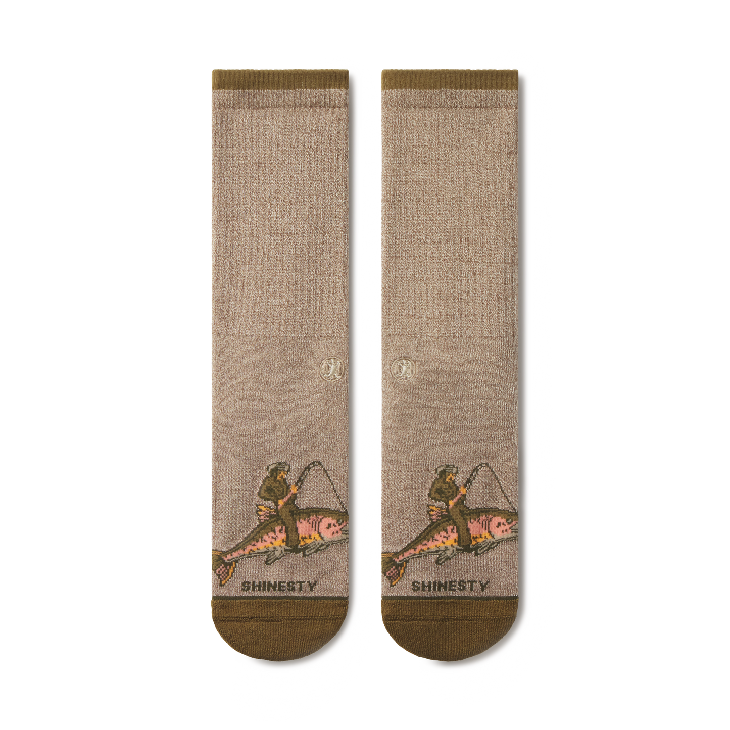 The Rowdy Angler | Fish Cowboy Heel Hammock™ Crew Socks
