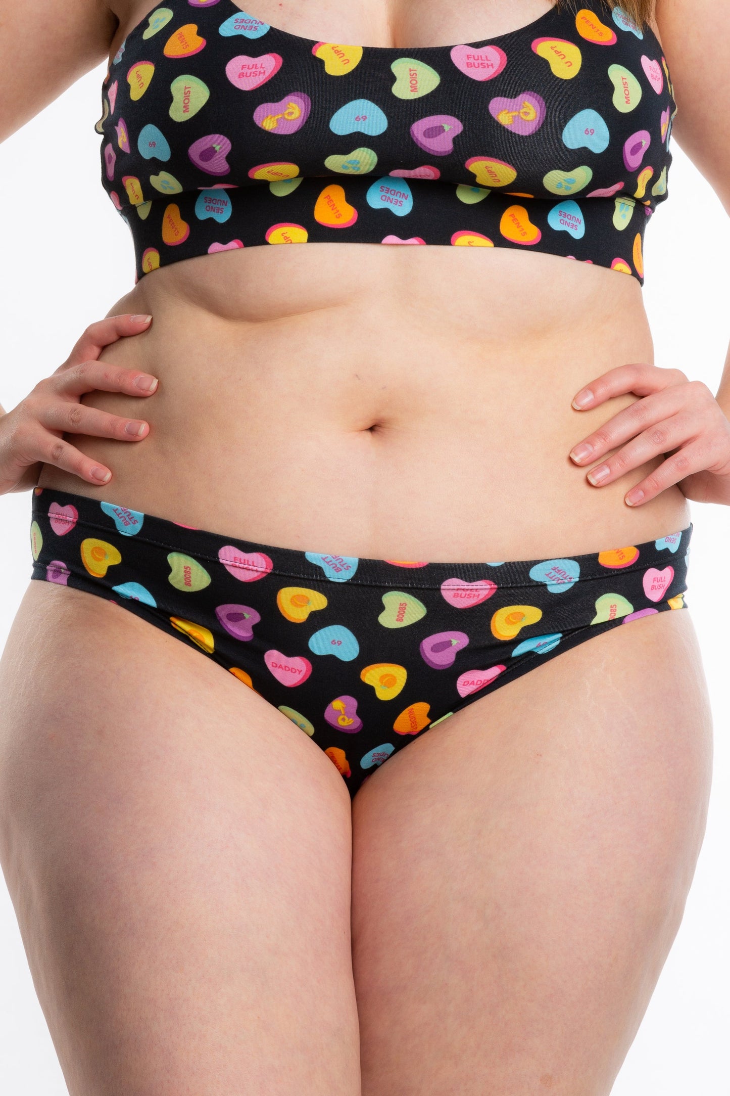 The Smooth Talker | Candy Hearts Modal Bikini Underwear