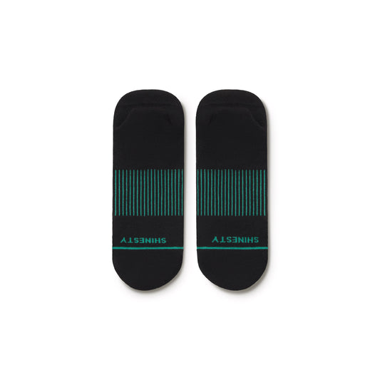 The Threat Level Midnight | Black Stay Weird Heel Hammock™ Ankle Socks