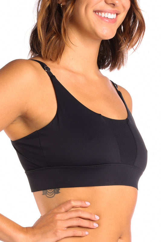 The Threat Level Midnight | Black paradICE™ Boob Hammock™ Cooling Bralette
