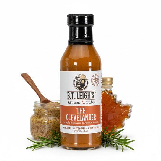 The Clevelander - Mustard Maple Rosemary Barbecue Sauce - 16 oz Bottle
