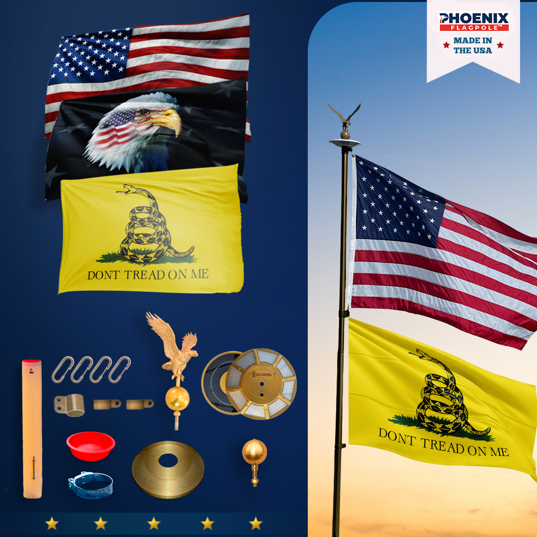 The Golden Era Special Edition Flagpole Kit | Premium All-in-One Set