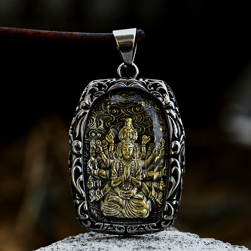 Buddhist Bodhisattva Stainless Steel Pendant