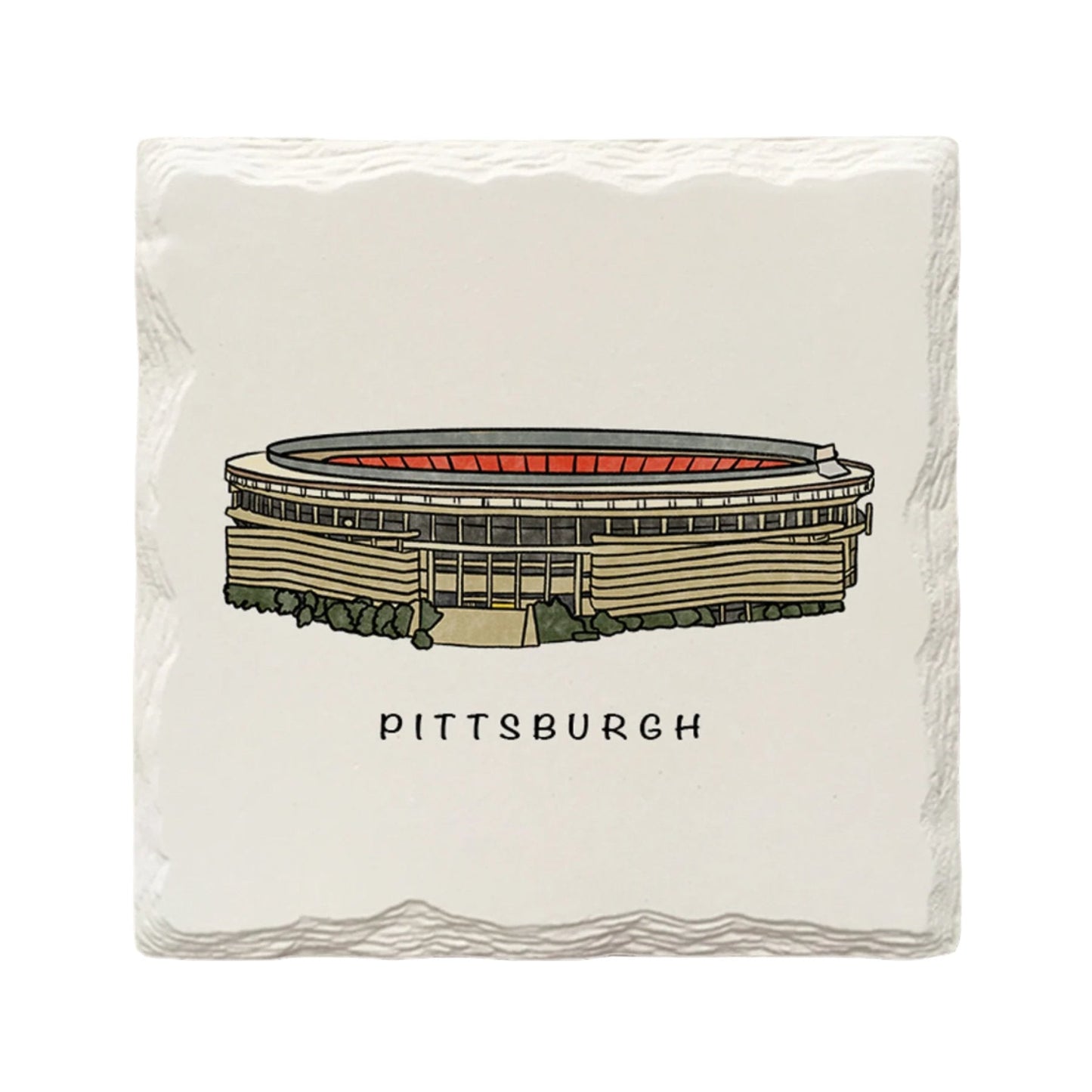 Three Rivers Stadium Ceramic Drink Coaster