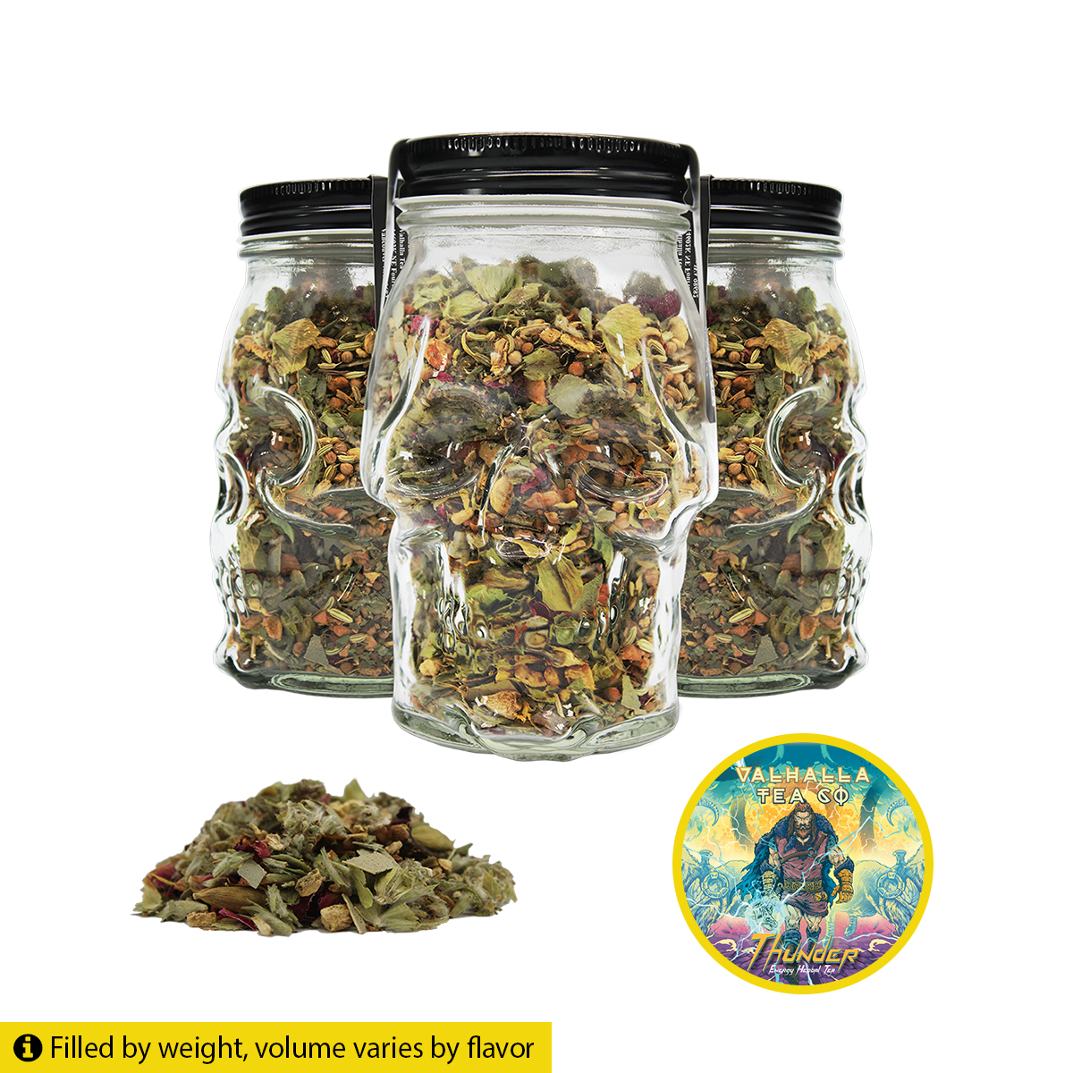 Thunder | Spicy & Fruity | Energy Herbal Tea | Non-Caffeinated