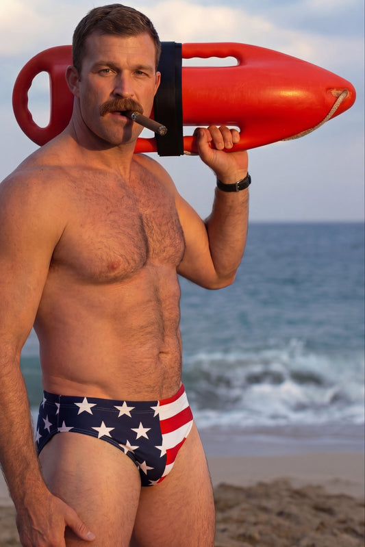 The Unsurpassed Ass | American Flag Ball Hammock® Pouch Swim Briefs